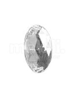 Chaton Oval de Acrilico 2FE 10x14mm cor prata