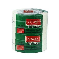 Fita Crepe Fitpel 19mm 50 Metros Pacote com 6 Rolos