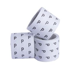 Etiqueta de Papel Adesiva para Roupa tamanho P com 5 Rolos