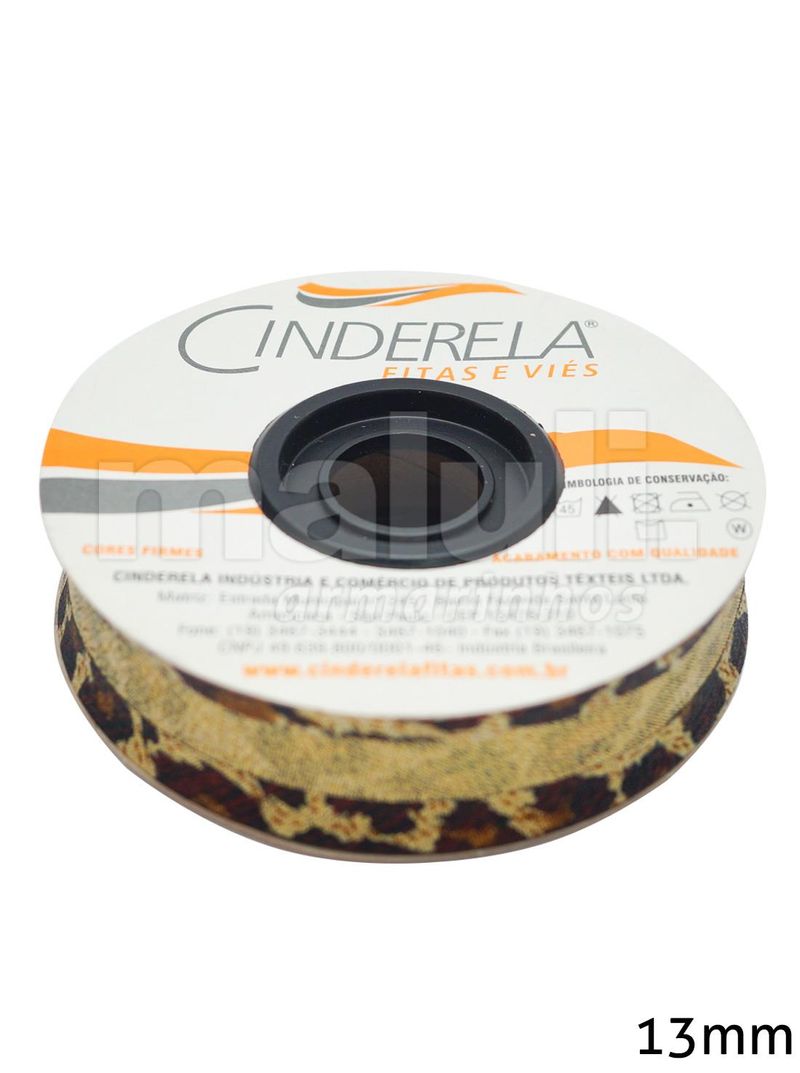 Vies de Lurex Cinderela Ref. 352A 13mm onça