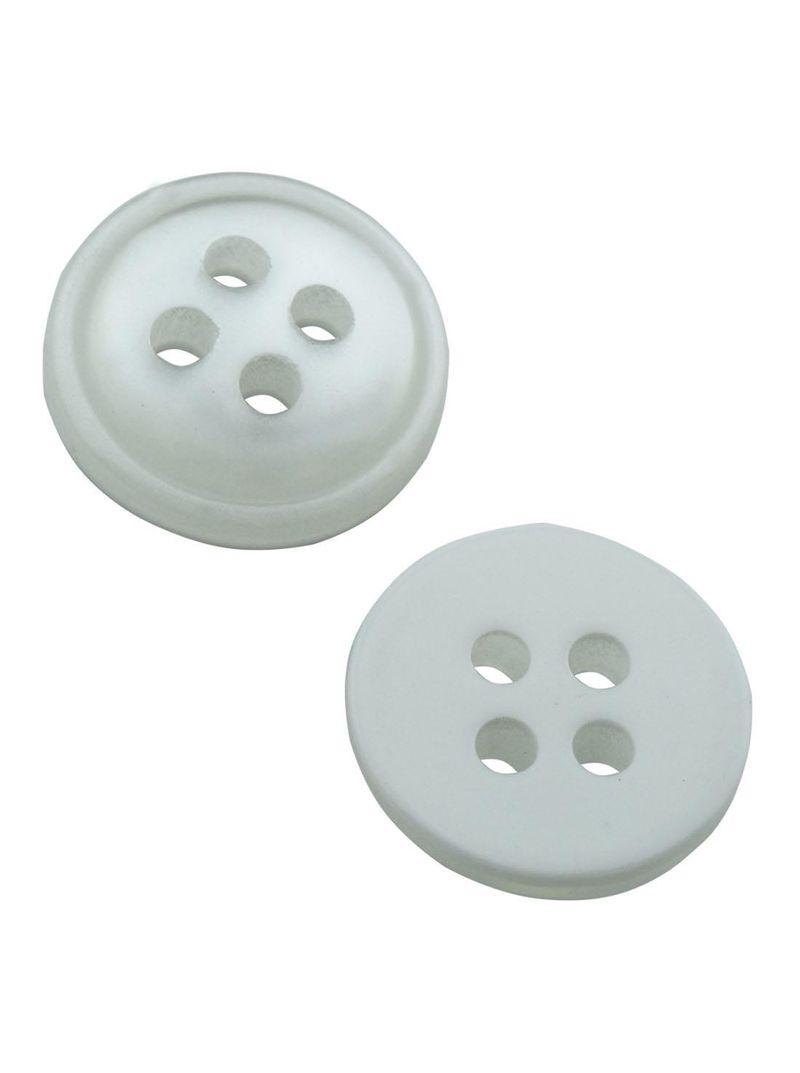 Botão de Camisa Corozita 1170 16 BRANCO