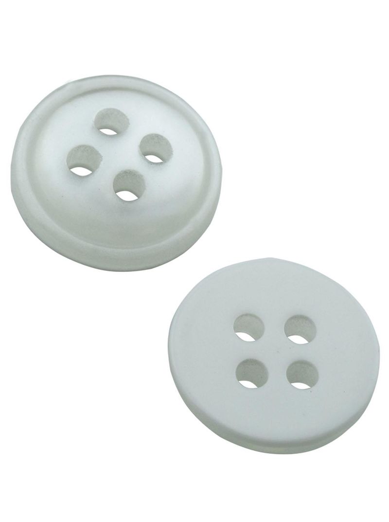 Botão de Camisa Corozita  1170 18 BRANCO