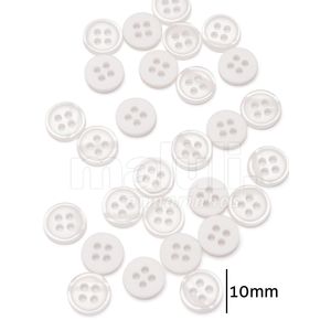 Botao de Camisa Corozita 1201/16 10mm Pacote com 144un