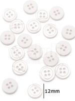Botão de Camisa Corozita 1201 18  BRANCO