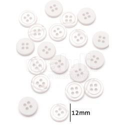 Botao de Camisa Corozita 1201/18 12mm Pacote com 144un