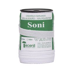 Cadarco Sarjado Soni 12mm Rolo com 50 Metros