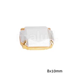 Chaton com Garra Retangular BMS 8x10mm Aquarela pacote com 10un