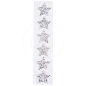 Cartela de Strass de Estrela 4,5cm Luli com 6un