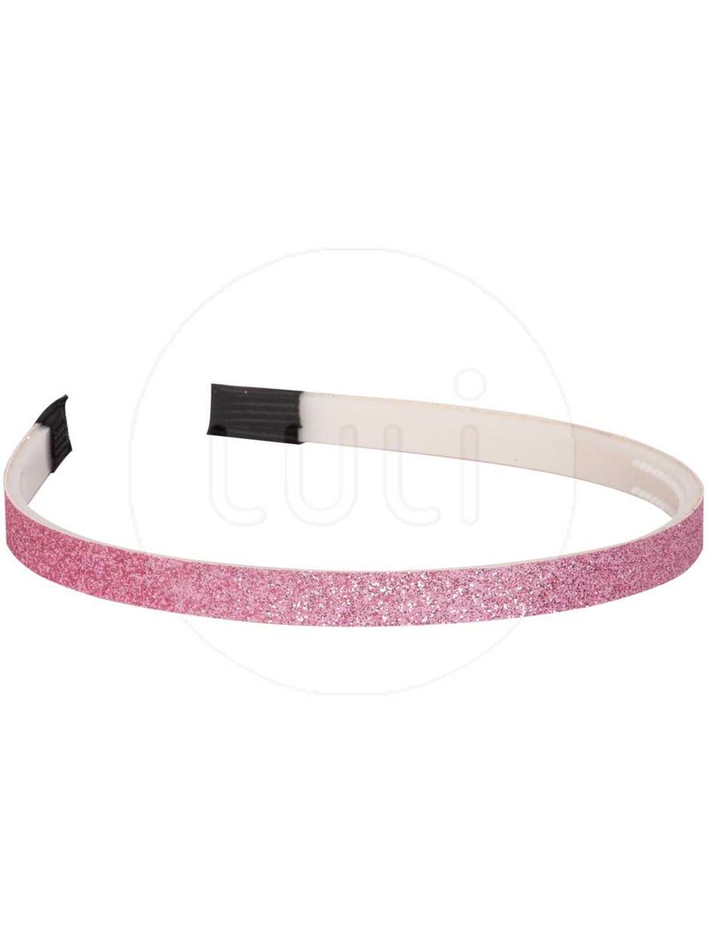 Tiara com Glitter HL-40 ROSA BEBE