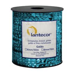 Lantejoula Metalizado 8mm Lantecor Rolo com 50 Metros