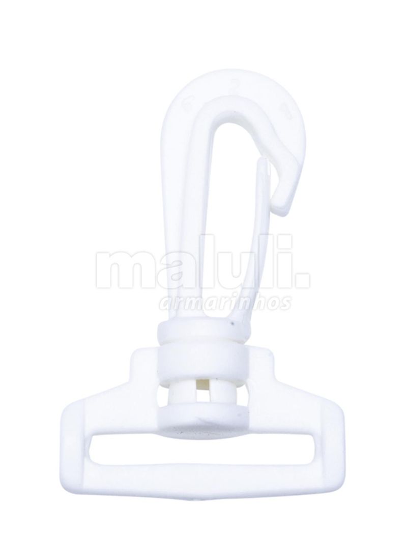 Mosquetao de Plastico 603/30 30mm Branco