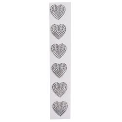 Cartela de Strass de Coracao Luli ST33 com 6un