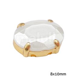 Chaton com Garra Oval BJS 8x10mm Aquarela pacote com 10un