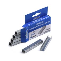 Grampo para Grampeador de Tapeceiro 8mm Western 761 Caixa com 1000un