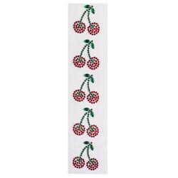 Cartela de Strass de Cereja 0,8cm Luli ST-1 com 5un
