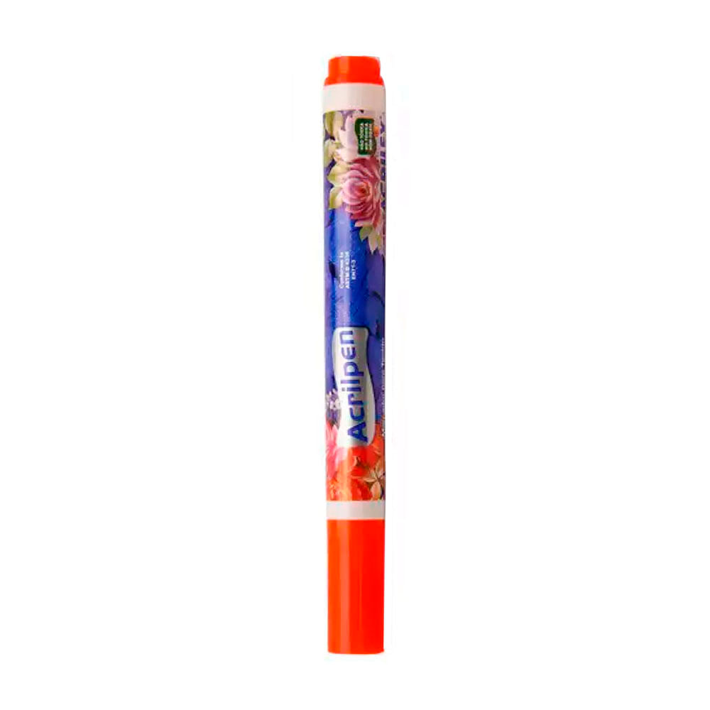 Caneta Tecido Acrilex 04406 vermelho fogo