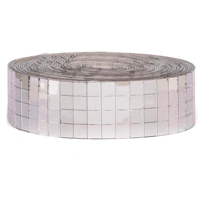 Fita de Espelhos Adesiva 10x10mm