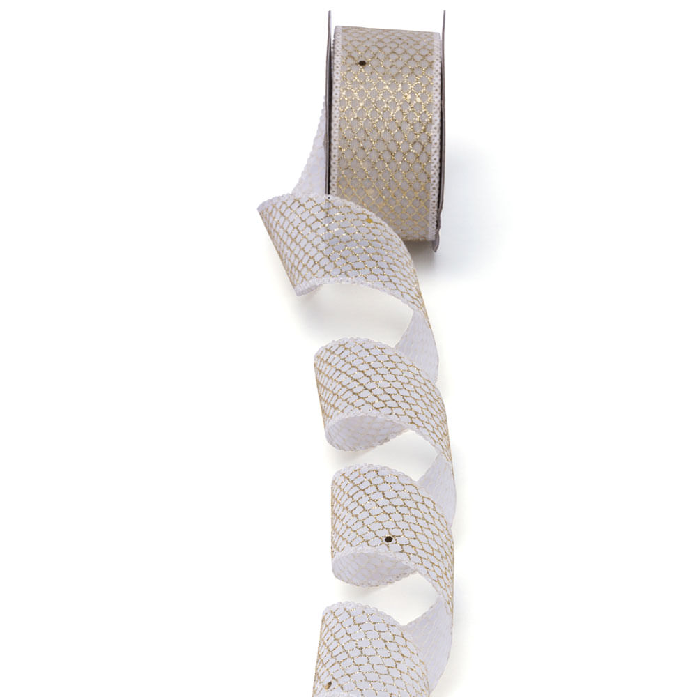 Fita Decorativa LU-6 40mm marfim