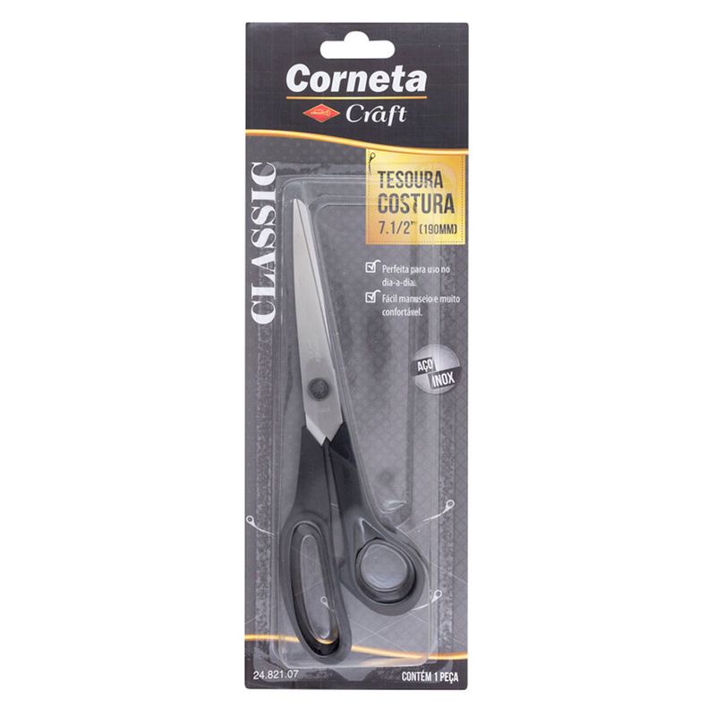 Tesoura Corneta de Costura 19,0cm