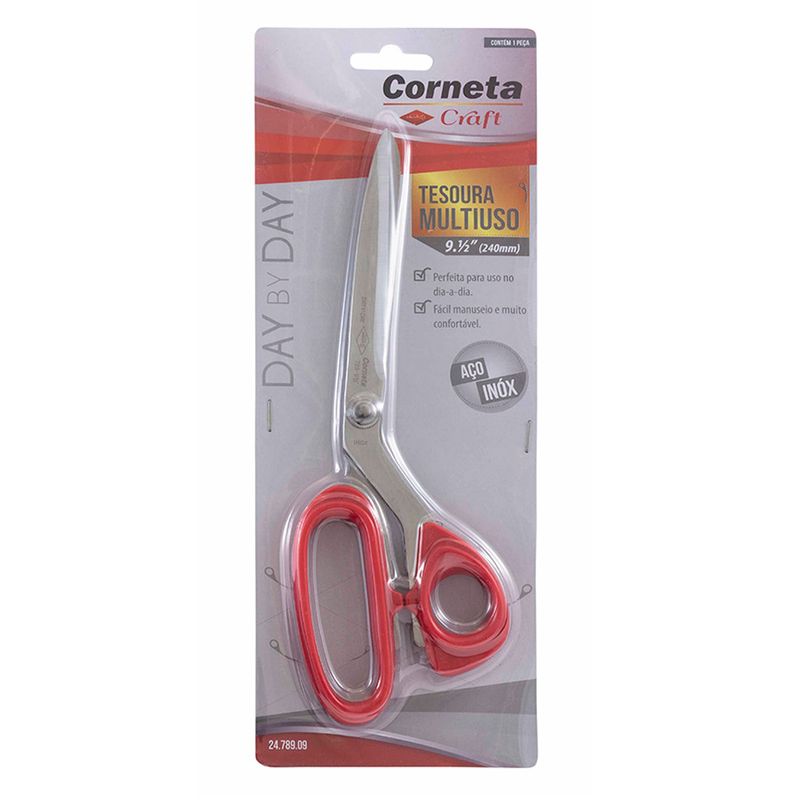 Tesoura Corneta Multiuso 24,0cm