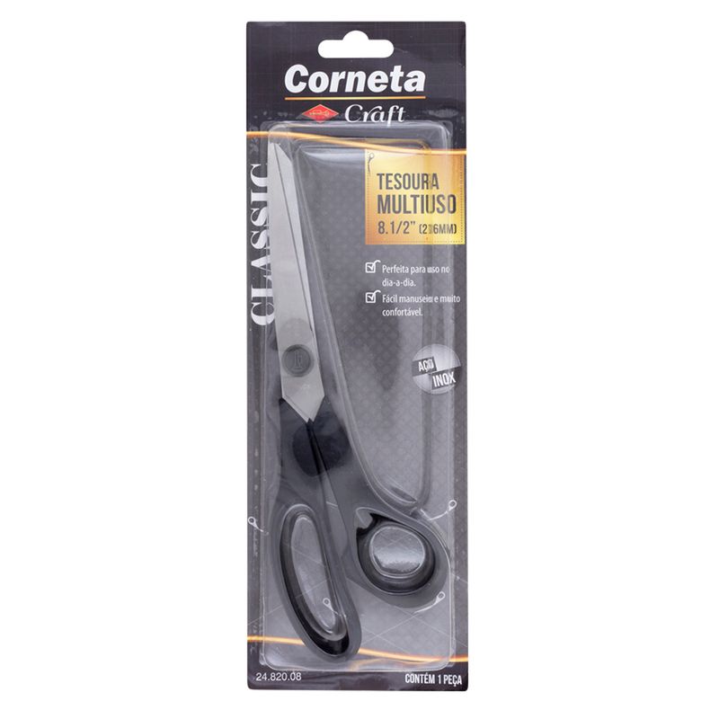 Tesoura Corneta Multiuso 21,6cm