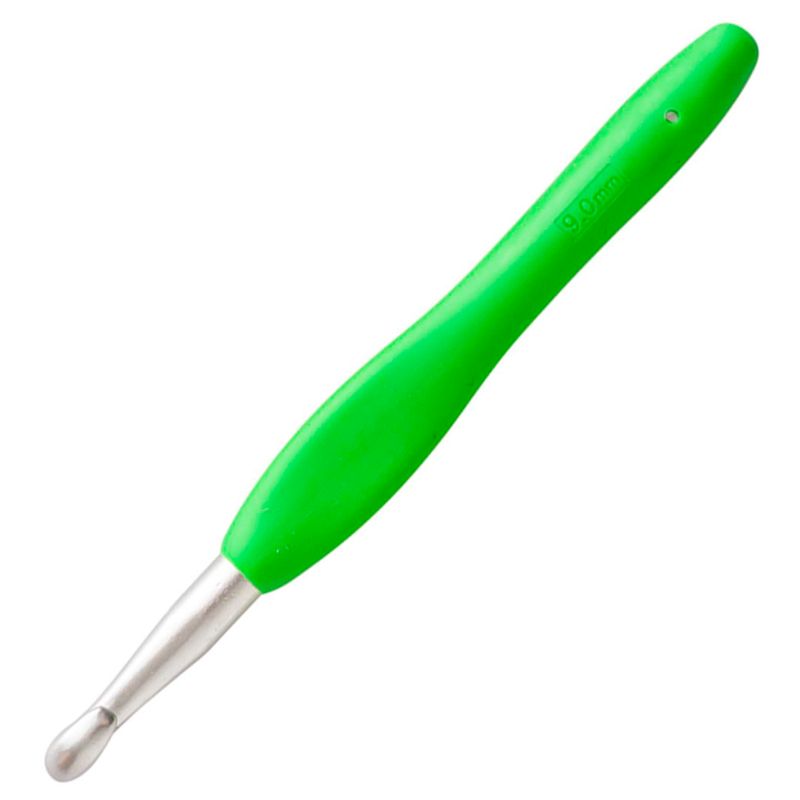 Agulha de Croche Luli Com Cabo Emborrachado 9,0mm