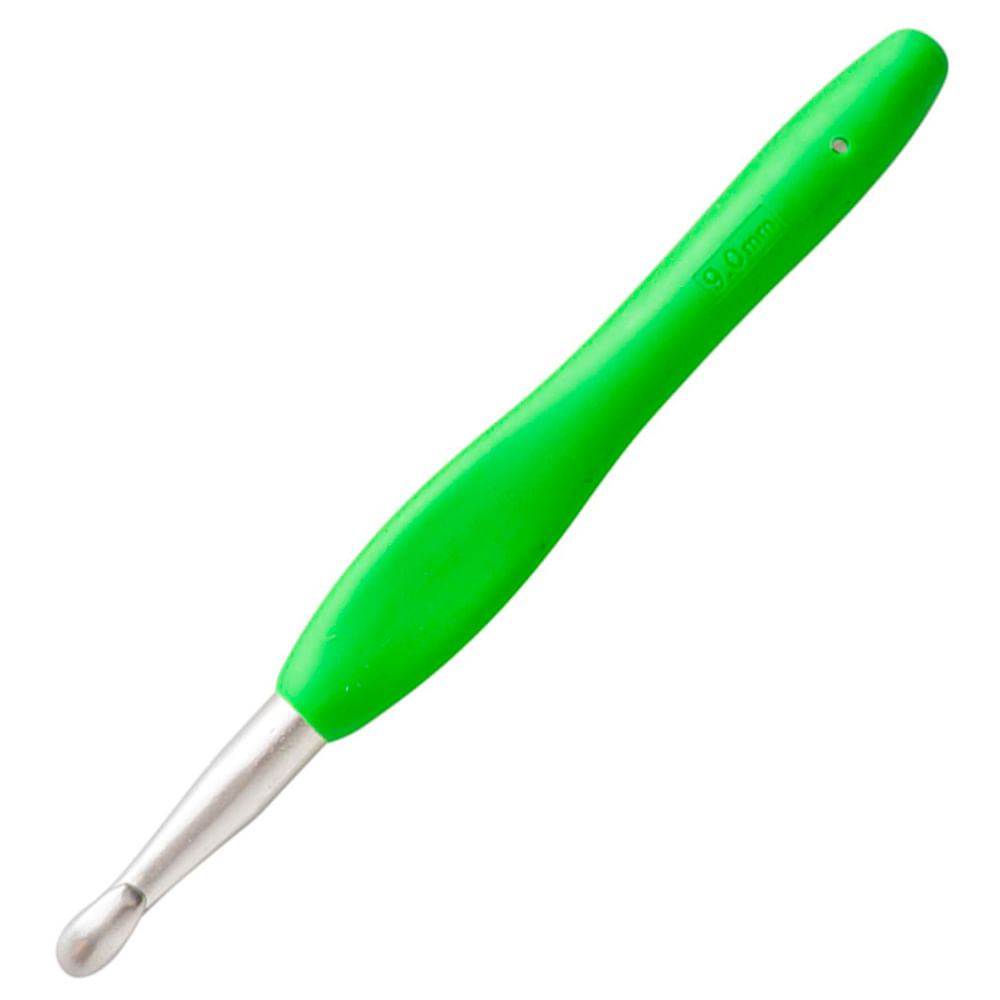 Agulha de Croche Luli Com Cabo Emborrachado 9,0mm