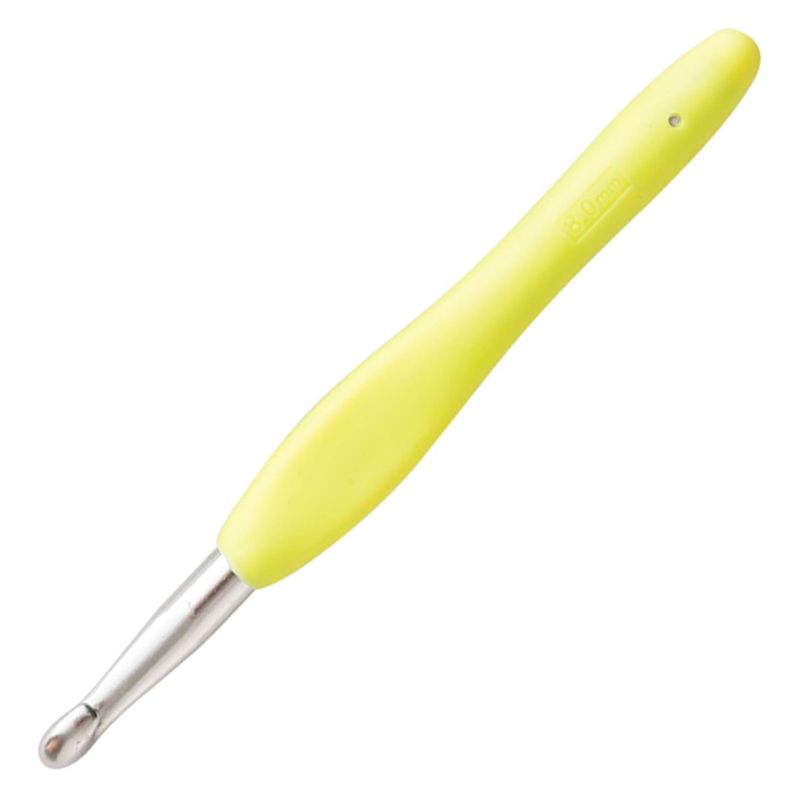 Agulha de Croche Luli Com Cabo Emborrachado 8,0mm