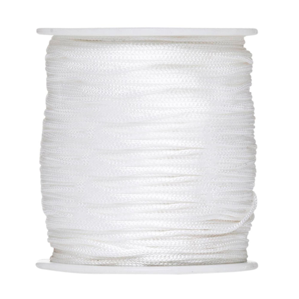 Cordão de Seda Luli 1mm 100M branco