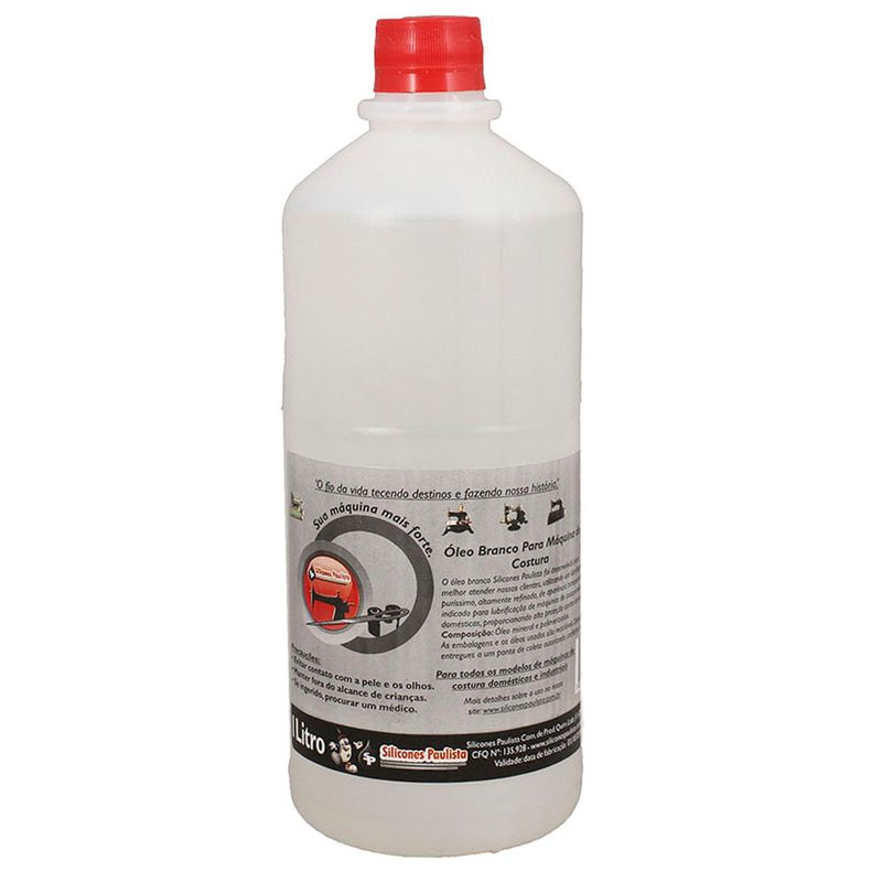 Oleo Branco para Maquina de Costura 1L