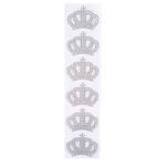 Cartela de Strass de Coroa 4cm Luli com 6un