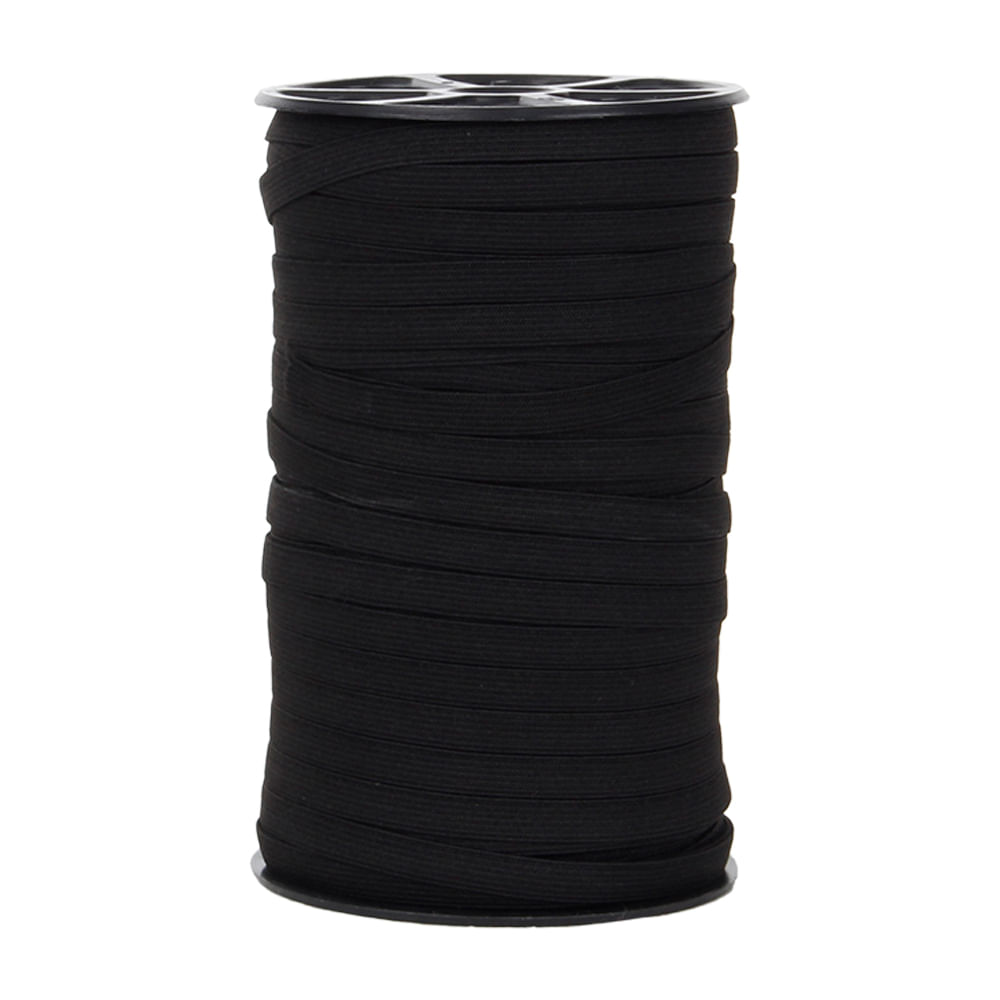 Elastico Jaragua Nº8 7mm 100M  preto