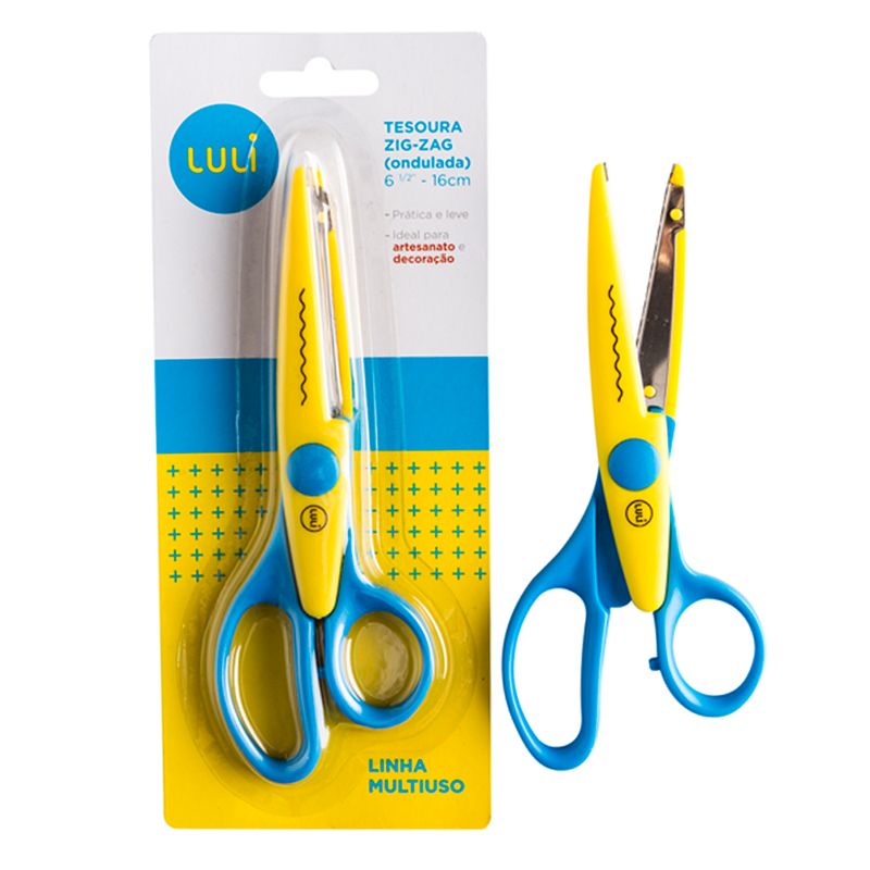 Tesoura  Luli Zig Zag 244-05