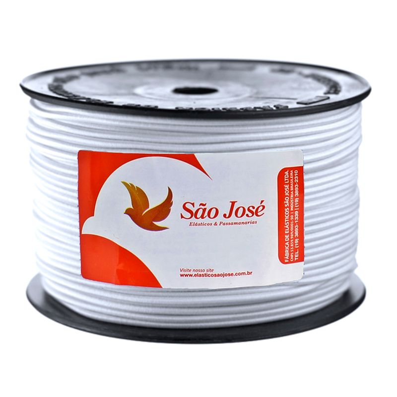 Elastico Roliço São Jose 15R 2,8mm 50M  branco