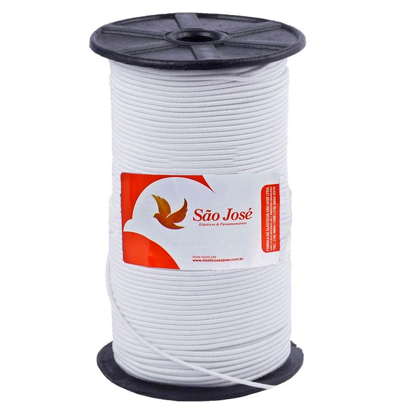 Elastico Sao Jose 2R 1,0mm 100M branco