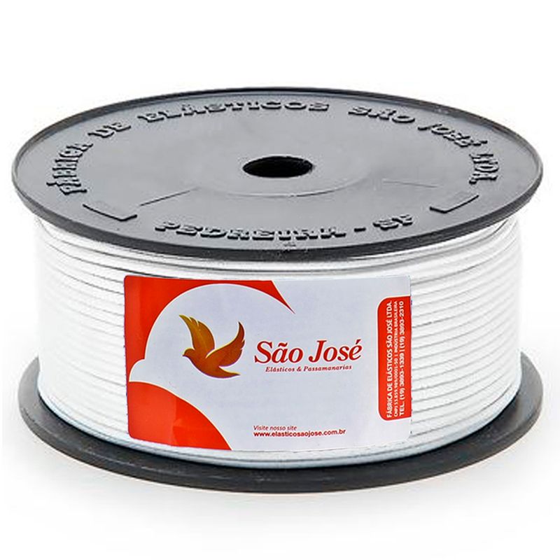 Elastico Sao Jose 5R 2,0mm 100M branco