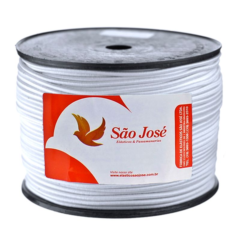 Elastico Sao Jose 20R 3mm 50M branco