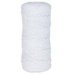 Cordao de Algodao Luli 3mm 100M  branco