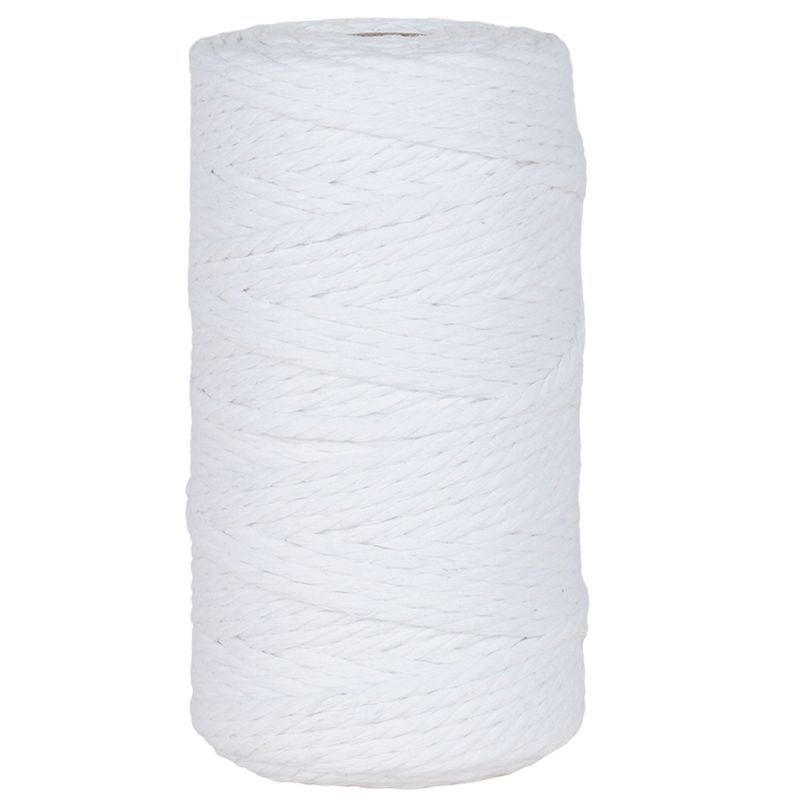 Cordao de Algodao Luli 4mm 100M branco