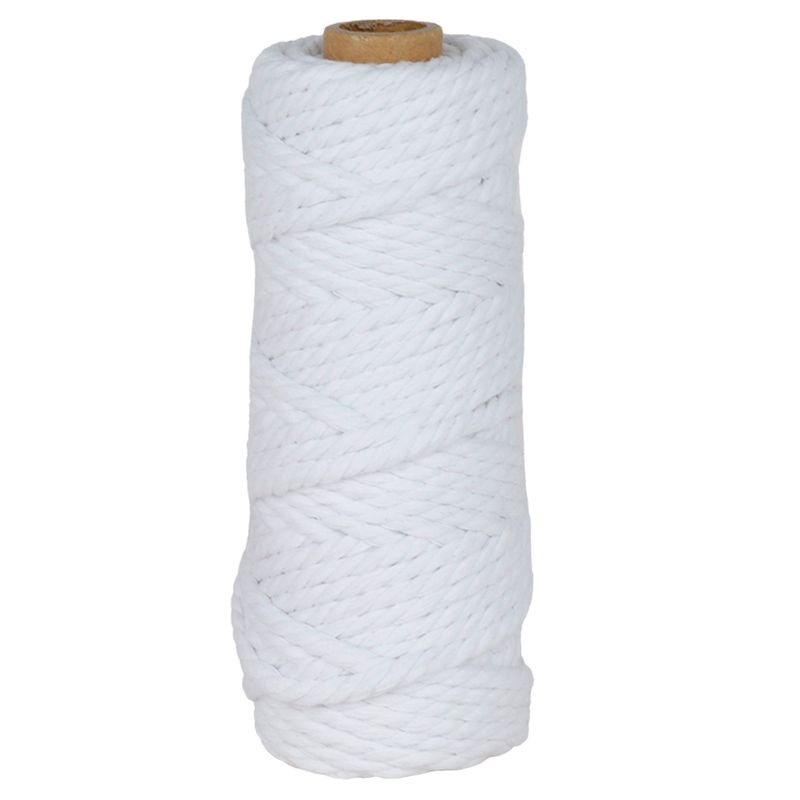 Cordao de Algodao Luli 6mm 30M branco