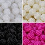 Perola abs Craquelada framboesa Luli 12mm