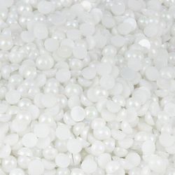 Meia Perola ABS Sem Furo Irisada Luli 6mm 500g