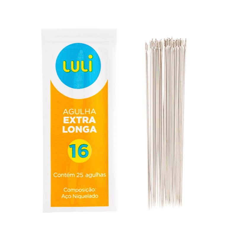 Agulha de Mao Luli Extra Longa N°16