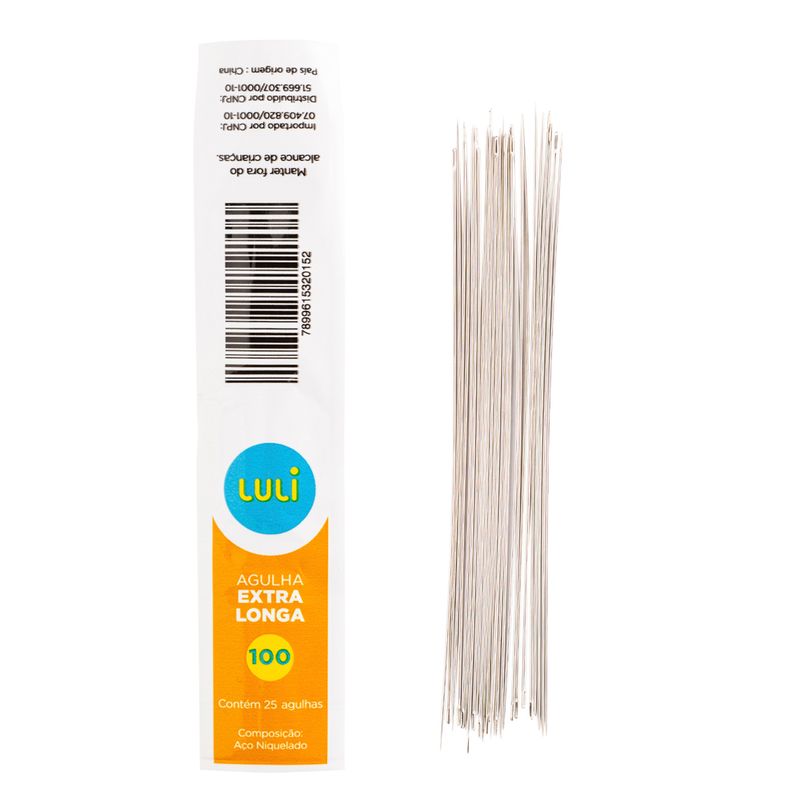 Agulha de Mao Luli Extra Longa N°100