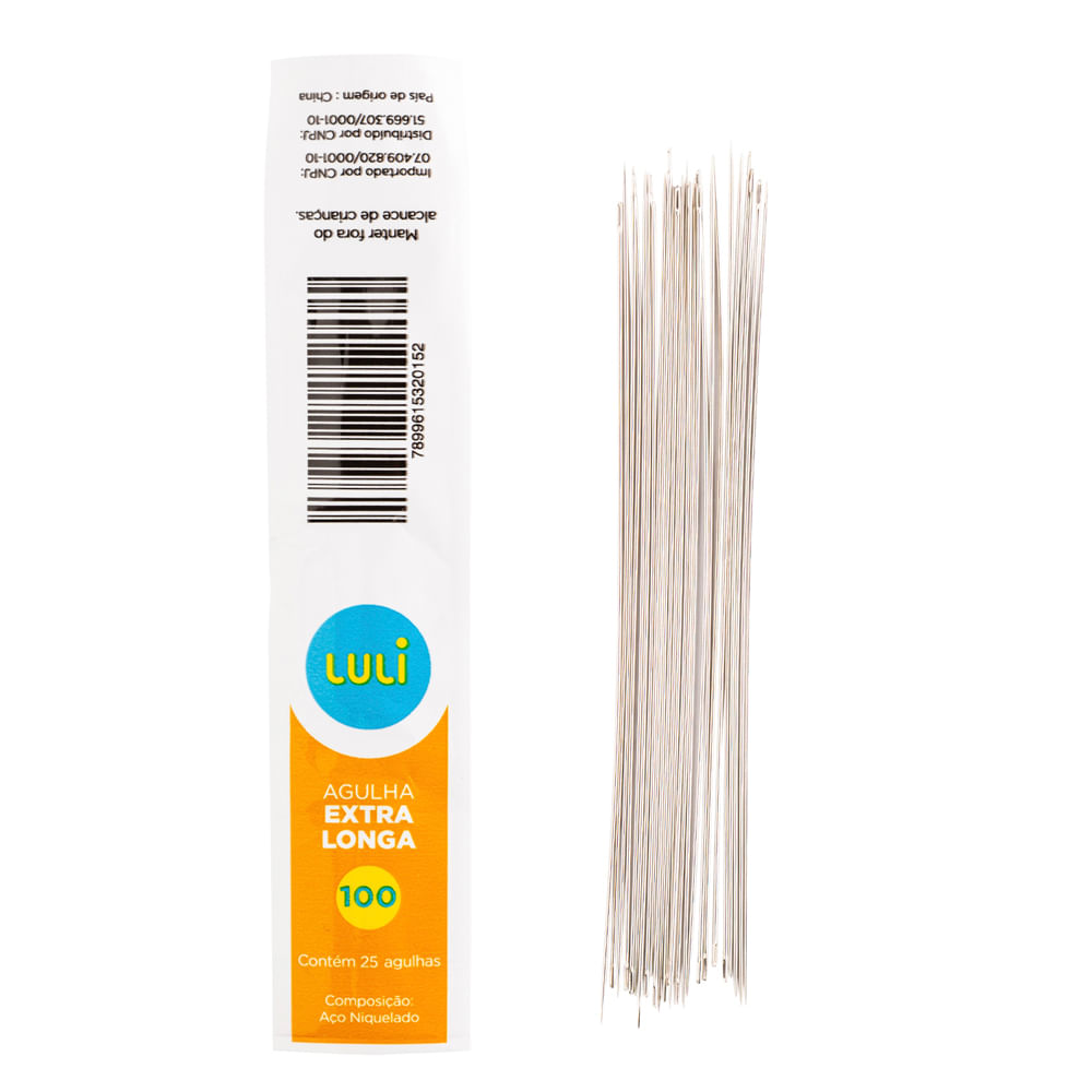 Agulha de Mao Luli Extra Longa N°100