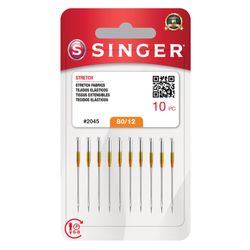 Agulha Singer para Maquina (Ponta Bola)  2045/12 Blister com 10un