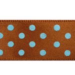 Fita de Cetim Estampada Aquarela FCEB 38mm  marrom