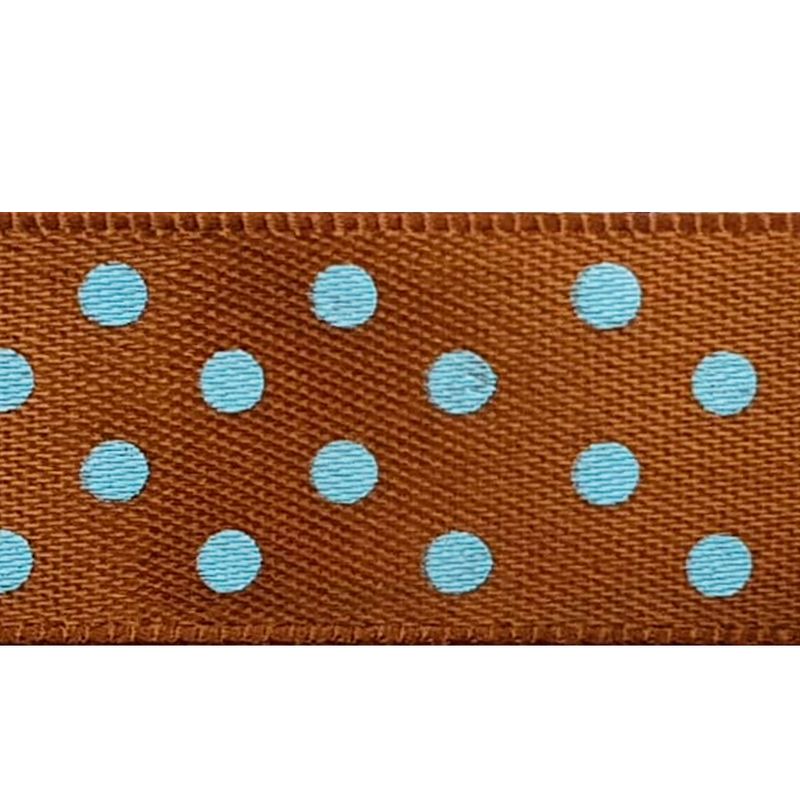 Fita de Cetim Estampada Aquarela FCEB 38mm  marrom