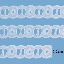 Passa Fita de Algodao Luli 112262 2,2cm 13,70M