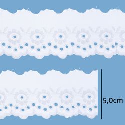 Bordado Ingles de Algodao Luli 108481 5,0cm 13,70M